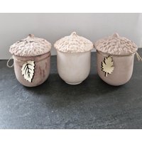 Eicheldose Aus Keracraft - Handgemachte Herbstdeko in Marmoroptik von silvianas