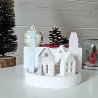 Handgefertigtes Winterdorf Mit Teelichthalter 9-Teiliges Deko-Set Aus Jesin Marmor - & Terrazzo-Design Weihnachtsdeko Geschenkidee Handgefertigtes Winterdorf Mit Teelichthalter 9-Teiliges Deko-Set Aus Jesin Marmor - & Terrazzo-Design Weihnachtsdeko Geschenkidee von silvianas