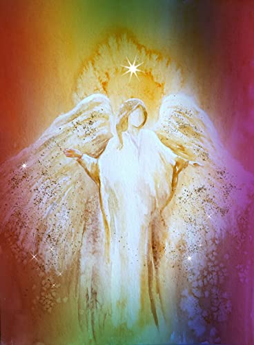 silwi-art***** Engelbild limitiertes Schutzengelbild zauberhafte Geschenkidee Dein Schutzengel ist immer bei Dir Stabiler Fotoprint 20 x 28 cm. von silwi-art