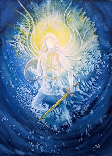 silwi-art***** "Erzengel Michael beschützt DichHochwertiger Fotoprint Engelkarte xl limitiert und handsigniert mit Beschreibung Geschenkidee von silwi-art