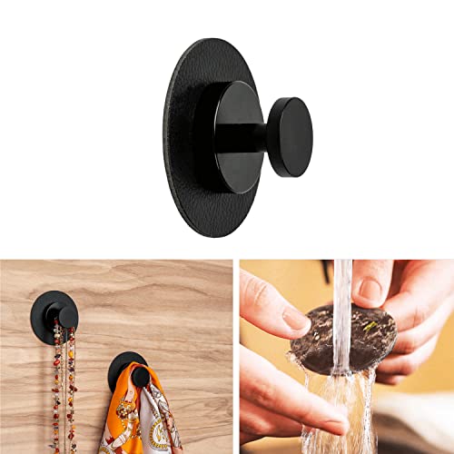 silwy® Magnet-Haken SPOT inkl. Metall-Pad 3M in 8 cm Black - eine Befestigungsmöglichkeit mit 4kg Zugkraft - vielseitig einsetzbar von silwy einfach anziehend.