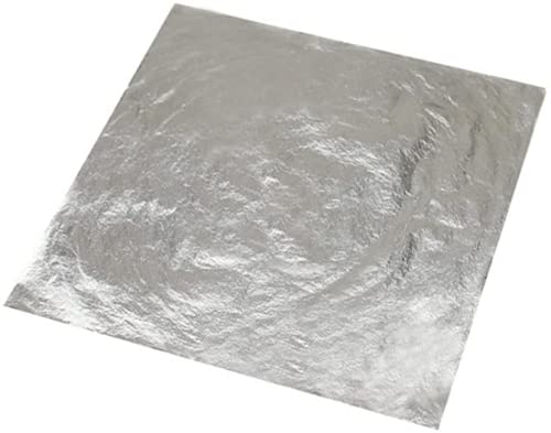 25 Blatt Silber Imitation 14 x 14 cm (Aluminium) SIM Gold Leaf von sim gold leaf
