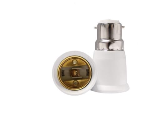 Sim Gold Leaf Buchsenkonverter B22 auf E27 Adapter, weiß, klein, 634065862596 von sim gold leaf