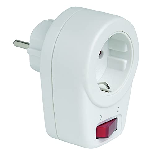 SIMON Brico – Einziehbares Adapter 10/16 A 250 V mit Schalter weiß SIMON Brico – Einziehbares Adapter 10/16 A 250 V mit Schalter weiß von simon brico