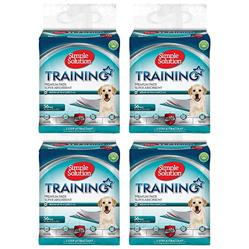 Simple Solution Absorbierende Premium Hunde- und Welpenerziehungspads - 4 x 56er Pack von Simple Solution