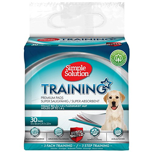 Simple Solution Absorbierende Premium Hunde- und Welpentrainingspads - Packung mit 30 Stück von Simple Solution