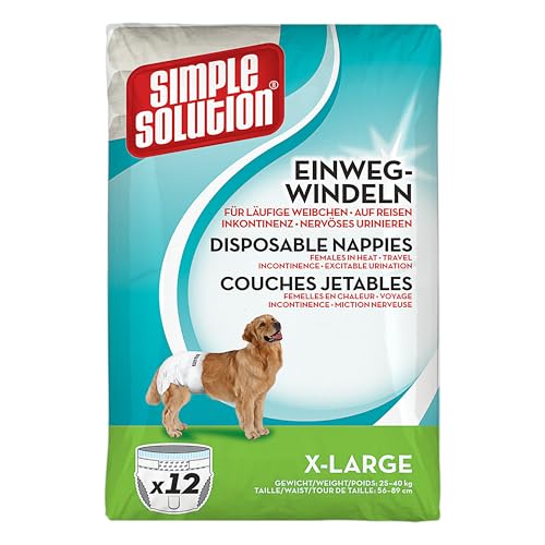 Simple Solution Hunde Windeln XL, 12 Stück von Simple Solution