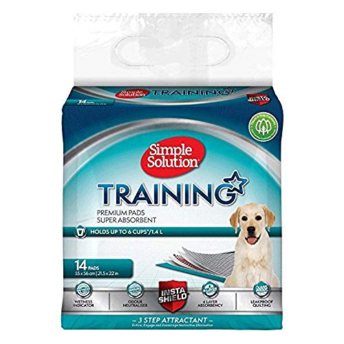 Simple Solution Absorbierende Premium Hunde- und Welpentrainingspads - Packung mit 14 Stück von Simple Solution