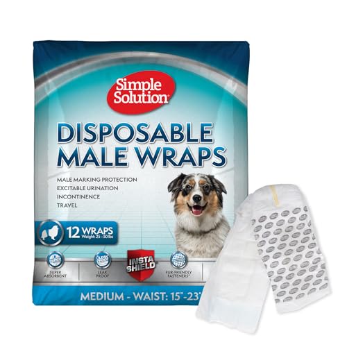 simple solution solutionSolution 11538-12p Einweg Windel für Rüden medium mit Feuchtigkeitsanzeiger 12er Pack von Simple Solution