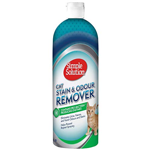 Simple Solution Katzenflecken- und Geruchsentferner | Enzymatischer Reiniger mit Pro-Bakterien Reinigungskraft - 1 Liter von Vet's Best
