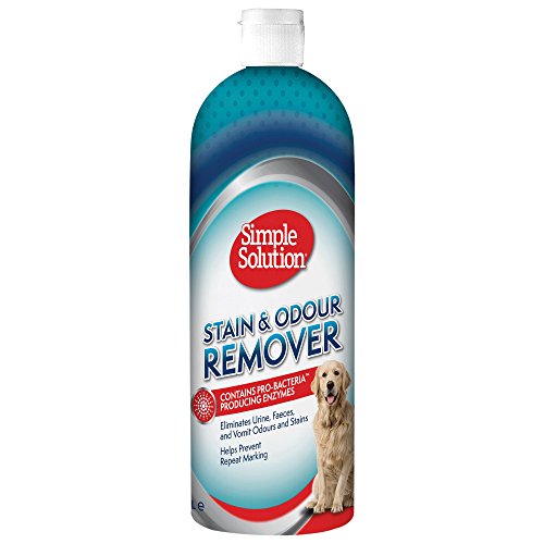 Simple Solution Hundeflecken- und Geruchsentferner | Enzymatischer Reiniger mit Pro-Bakterien Reinigungskraft - 1 Liter von simple solution