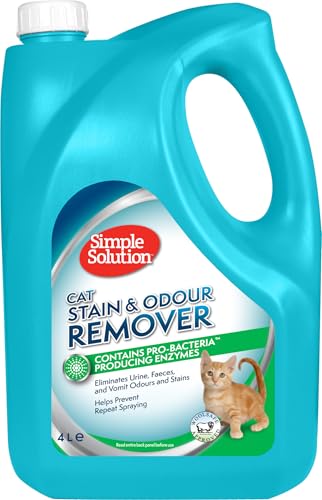 Simple Solution Katzenflecken- und Geruchsentferner | Enzymatischer Reiniger mit Pro-Bakterien Reinigungskraft - 4 Liter Simple Solution Katzenflecken- und Geruchsentferner | Enzymatischer Reiniger mit Pro-Bakterien Reinigungskraft - 4 Liter von simple solution
