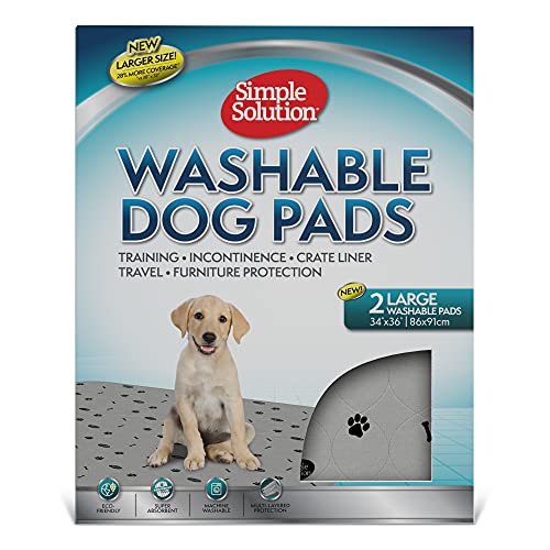 Simple Solution Waschbare Trainings- und Reise-Hundekissen, wiederverwendbare Hundekissen, saugfähig und geruchshemmend, 2er-Pack Simple Solution Waschbare Trainings- und Reise-Hundekissen, wiederverwendbare Hundekissen, saugfähig und geruchshemmend, 2er-Pack von simple solution