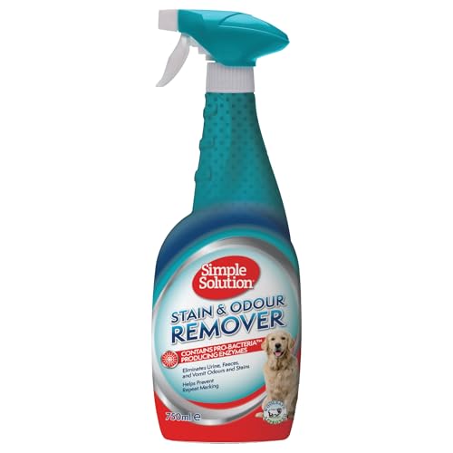 Simple Solution Hundeflecken- und Geruchsentferner | Enzymatischer Reiniger mit Pro-Bakterien Reinigungskraft - 750ml von Simple Solution