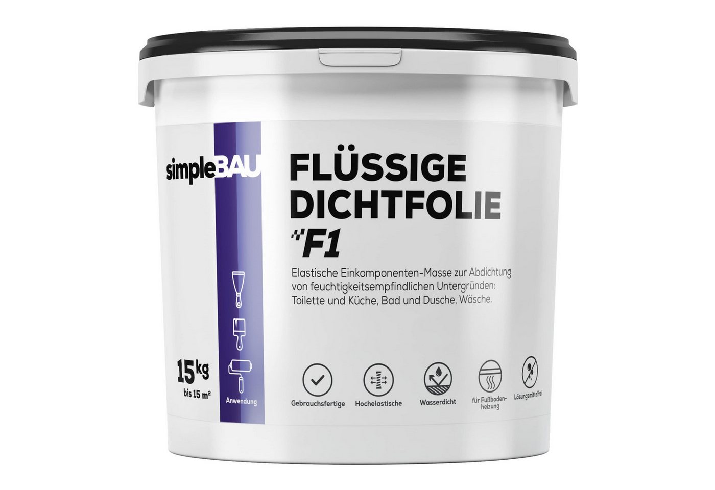 simpleBAU Dichtstoff Wasserdicht F1 - Einkomponente Abdichtung Dichtungsmasse - 15 kg simpleBAU Dichtstoff Wasserdicht F1 - Einkomponente Abdichtung Dichtungsmasse - 15 kg von simpleBAU