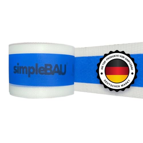 simpleBAU Doppellagiges Dichtband Flexibles, innen und außen liegendes, robustes Band, Dichtungsband für Sanitär, Dusche, Bad, Fliesen, Balkon und Terrasse, Breite 120 mm, Rolle 20 m (20m) von simpleBAU