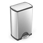 Simple Human Edelstahl Abfalleimer 38 L 60 x 30 x 60 cm Grau von simplehuman