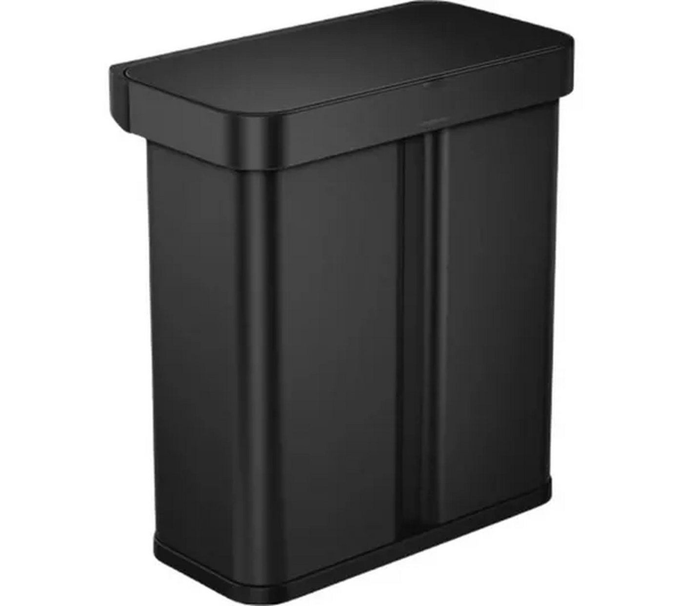 simplehuman Mülleimer Simplehuman 58L rechteckiger Sensor-Mülleimer Mattschwarz von simplehuman