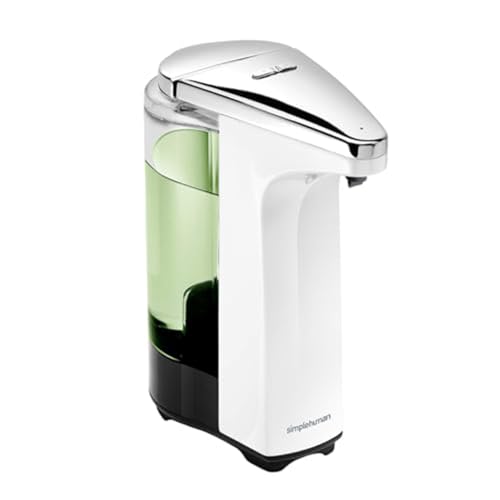 simplehuman ST1018 237 ml, Sensorspender, Seifenspender Automatisch mit Sensor, weiß von simplehuman