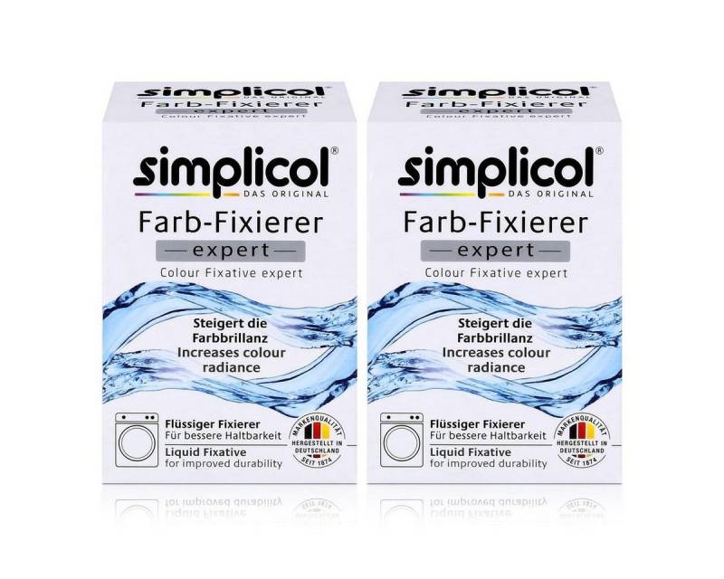 simplicol Textilfarbe Simplicol Farb-Fixierer Expert: Steigert die Haltbarkeit (2er Pack) von simplicol