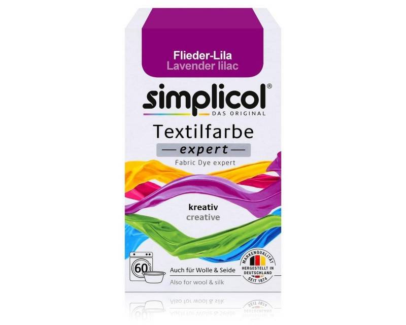 simplicol Textilfarbe Simplicol Textilfarbe expert Flieder-Lila 150g - Farbe zum Färben (1er von simplicol