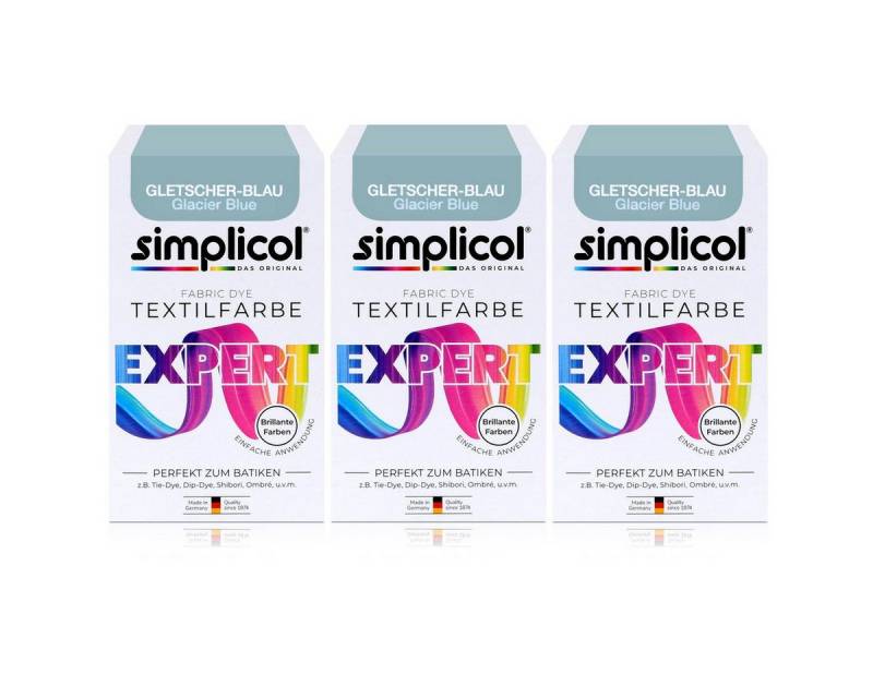 simplicol Textilfarbe Simplicol Textilfarbe expert Gletscher-Blau 150g - Farbe zum Färben (3 von simplicol