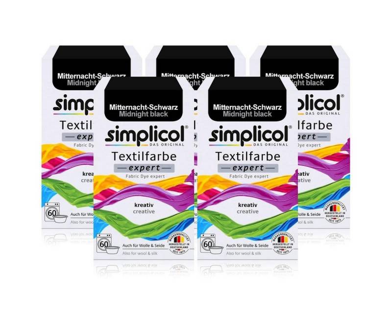 simplicol Textilfarbe Simplicol Textilfarbe expert Mitternacht-Schwarz 150g-Farbe zum Färben von simplicol