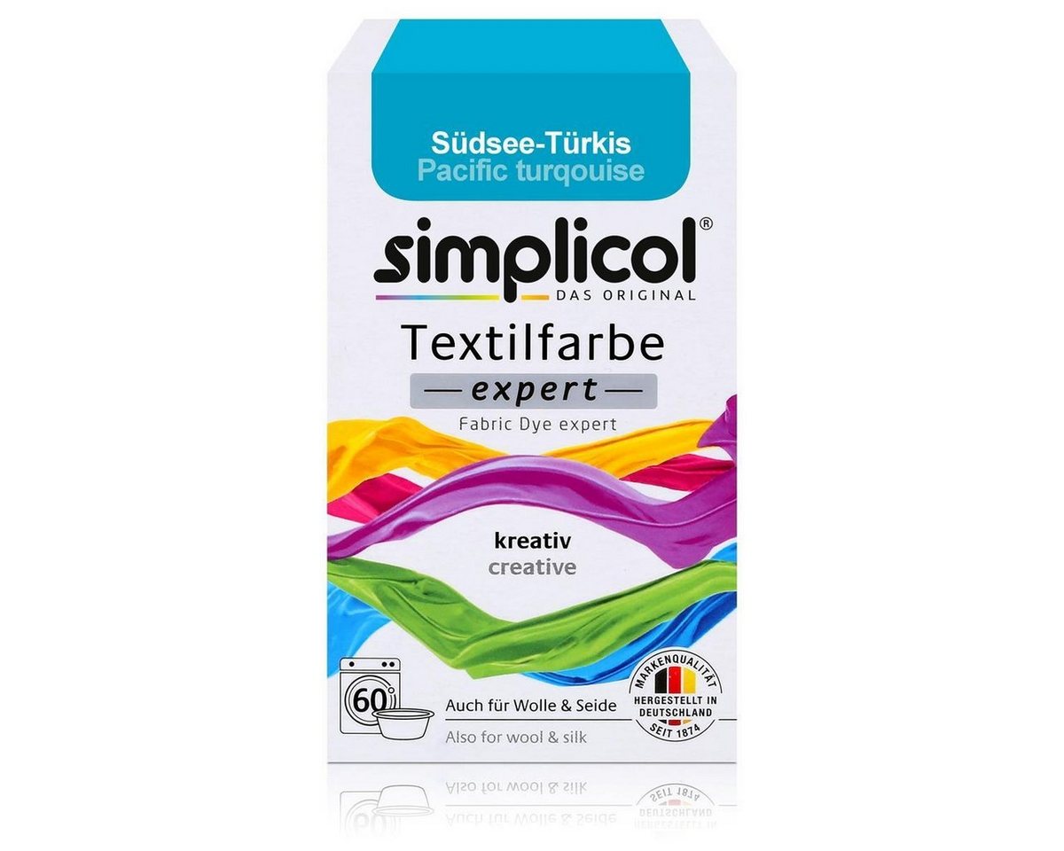 simplicol Textilfarbe Simplicol Textilfarbe expert Südsee-Türkis 150g - Farbe zum Färben (1e simplicol Textilfarbe Simplicol Textilfarbe expert Südsee-Türkis 150g - Farbe zum Färben (1e von simplicol