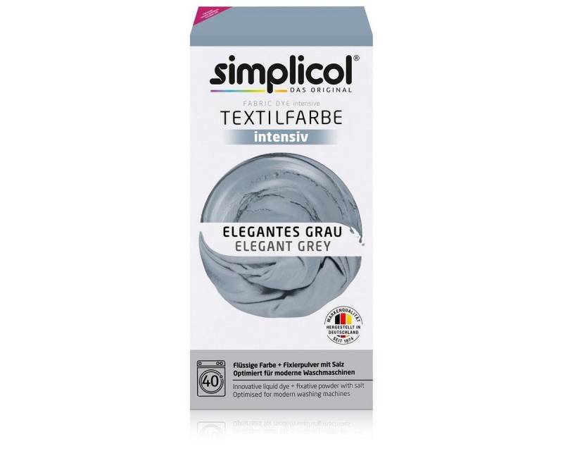 simplicol Textilfarbe Simplicol Textilfarbe intensiv Elegantes-Grau - Einfaches Färben (1er von simplicol