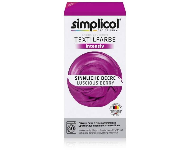 simplicol Textilfarbe Simplicol Textilfarbe intensiv Sinnliche-Beere - Einfaches Färben (1er von simplicol