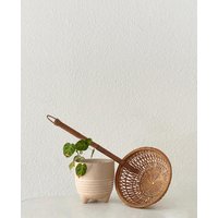 Große Geflochtene Weide Rattan Bambus Kelle Löffel Schüssel von simplychi