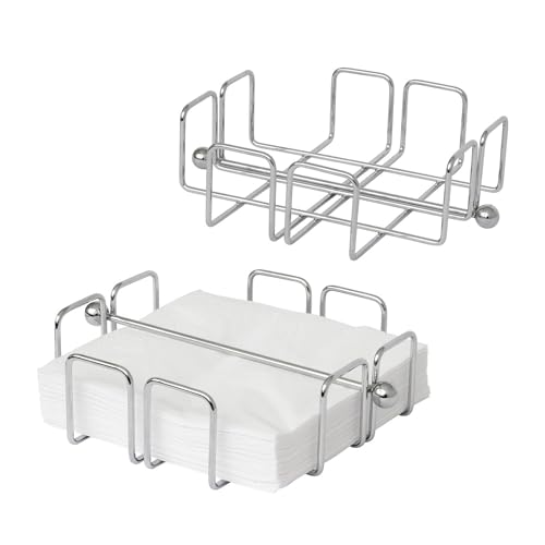 simplywire – 2er-Pack – Dinnerservietten-/Papierserviettenhalter mit gewichteter Stange – Chrom von simplywire