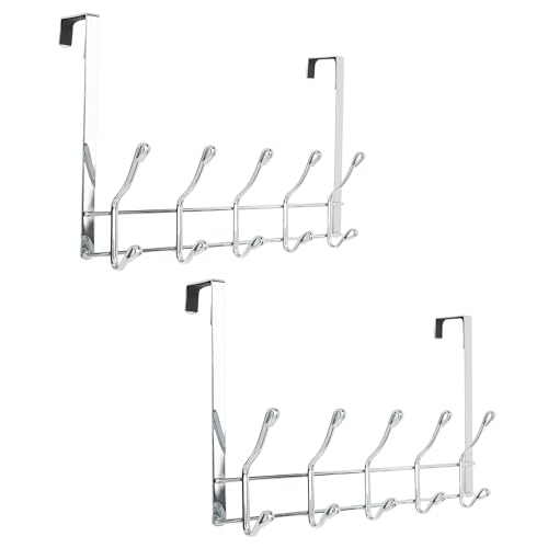 simplywire – 2er-Pack – Türgarderobe – 10 Haken – Chrom von simplywire