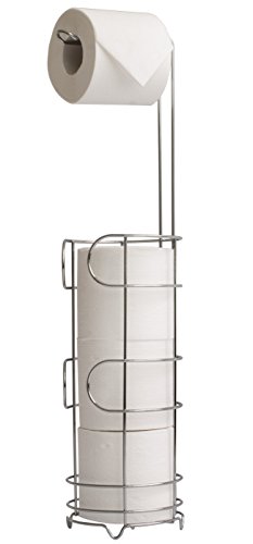 simplywire – Freistehender Toilettenpapierhalter mit Stauraum – Chrom von simplywire