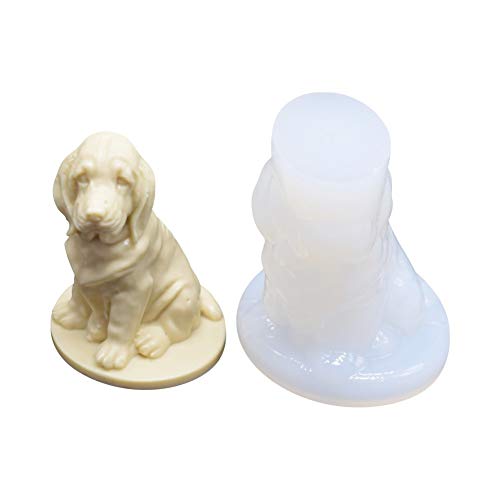 Golden Dog Form Silikonform – Golden Retriever Eiswürfelform – Goldener Hund Schokoladenform – 1 Stück von sina