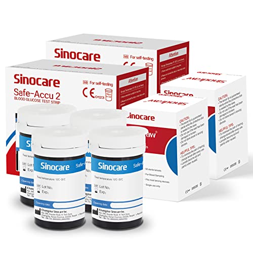 sinocare Safe Accu2 Blutzuckerteststreifen, 100pcs Teststreifen für Diabetiker zur Selbstkontrolle sinocare Safe Accu2 Blutzuckerteststreifen, 100pcs Teststreifen für Diabetiker zur Selbstkontrolle von sinocare