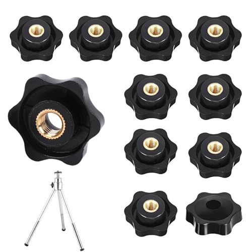 12Stück Sterngriffmutter, M8 Sternschraube Rändelmutter, 40 Millimeter Kunststoff Sternkopf Klemmknopf, Innengewinde Klemmknopf, Rändelgriffmuttern, für mechanische, Industrie und Möbel, Schwarz 12Stück Sterngriffmutter, M8 Sternschraube Rändelmutter, 40 Millimeter Kunststoff Sternkopf Klemmknopf, Innengewinde Klemmknopf, Rändelgriffmuttern, für mechanische, Industrie und Möbel, Schwarz von sinzau