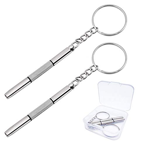 Mini Schraubendreher Schlüsselbund, 3 in 1 Mini Schraubendreher-Set den Schlüsselbund für Brillen, Uhren, Handys Mini Schraubendreher Schlüsselbund, 3 in 1 Mini Schraubendreher-Set den Schlüsselbund für Brillen, Uhren, Handys von sinzau
