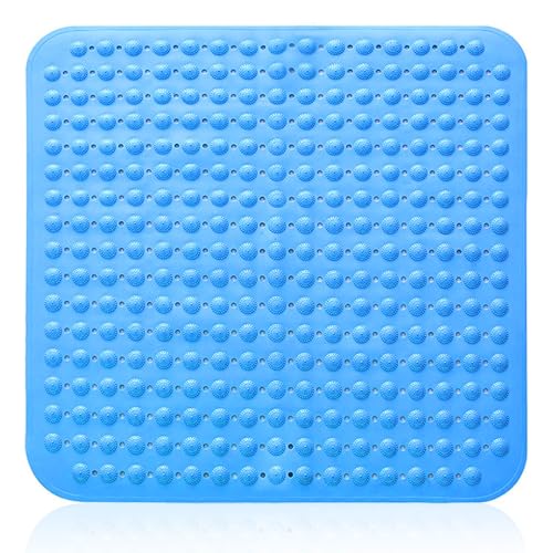 Duschmatte Rutschfest 48 x 48 cm, Massage Antirutschmatte Mit Saugnäpfen, Für Saunen, Duschräume, Waschmaschinenfest, Quadrat, MeeresBlau Duschmatte Rutschfest 48 x 48 cm, Massage Antirutschmatte Mit Saugnäpfen, Für Saunen, Duschräume, Waschmaschinenfest, Quadrat, MeeresBlau von sinzau