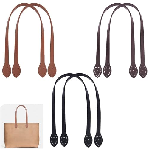 PU-Leder-Taschengriffe, Handtaschengurt, 6 Stück, Leder-Handtaschengriffe, mit Ohr-Form-Endlöchern, Taschenherstellung, Zubehör, 3 Farben, Geldbörsen-Hardware, Taschengriff, PU-Leder, für PU-Leder-Taschengriffe, Handtaschengurt, 6 Stück, Leder-Handtaschengriffe, mit Ohr-Form-Endlöchern, Taschenherstellung, Zubehör, 3 Farben, Geldbörsen-Hardware, Taschengriff, PU-Leder, für von sinzau