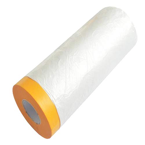 Sinzau Polyethylen-Staubblattrolle, Drop Sheet Pack, 2,4m x 15m Staub- und wasserdichte Einwegschilder zum Malen, Dekorieren, Möbeldecken von sinzau