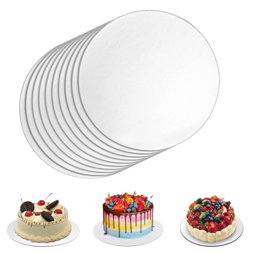 Tortenboden 10 Stück, 20cm Cake Board, Tortenplatte pappe Weiß,Tortenunterlage Rund, für Hochzeit,Geburtstage und Hauspartys Kuchen und Torten Unterplatten Tortenboden 10 Stück, 20cm Cake Board, Tortenplatte pappe Weiß,Tortenunterlage Rund, für Hochzeit,Geburtstage und Hauspartys Kuchen und Torten Unterplatten von sinzau