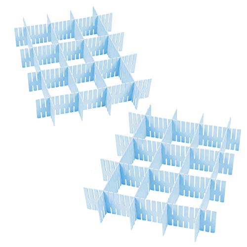 sinzau 16 Stück Schubladeneinteiler, Verstellbarer Schubladen, DIY Schubladen Separatoren Organizer für Kosmetika, Bürobedarf, Küchenutensilien, Blau sinzau 16 Stück Schubladeneinteiler, Verstellbarer Schubladen, DIY Schubladen Separatoren Organizer für Kosmetika, Bürobedarf, Küchenutensilien, Blau von sinzau