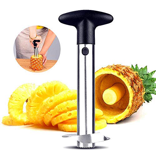 Sinzau Edelstahl Ananasschneider Ananas Entkerner - Verdickte Klinge Edelstahl Core Entferner Werkzeug - Spart Aufwand Spülmaschinenfest von sinzau