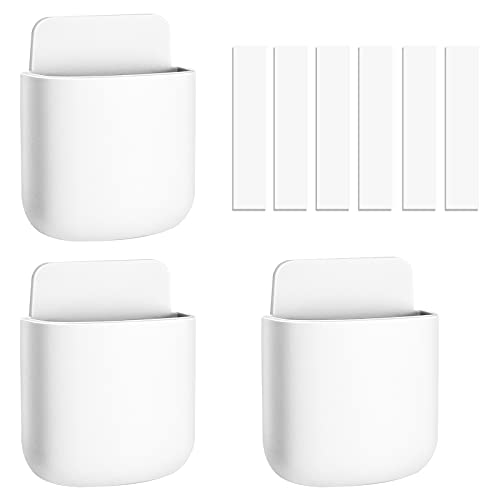 Fernbedienung Halterung, 3 Stück Wandmontage Ständer Halter Organizer, Selbstklebende TV MedienFernbedienungsbox, Weiß Fernbedienung Halterung, 3 Stück Wandmontage Ständer Halter Organizer, Selbstklebende TV MedienFernbedienungsbox, Weiß von sinzau