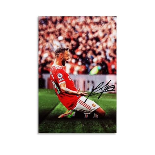 Bruno Fernandes Meisterschafts-Fußballstar-Poster, Wandkunst, Schlafzimmer, Heimdekoration, hängendes Bild, Leinwandbild, Gemälde, 40 x 60 cm Bruno Fernandes Meisterschafts-Fußballstar-Poster, Wandkunst, Schlafzimmer, Heimdekoration, hängendes Bild, Leinwandbild, Gemälde, 40 x 60 cm von sipfsi