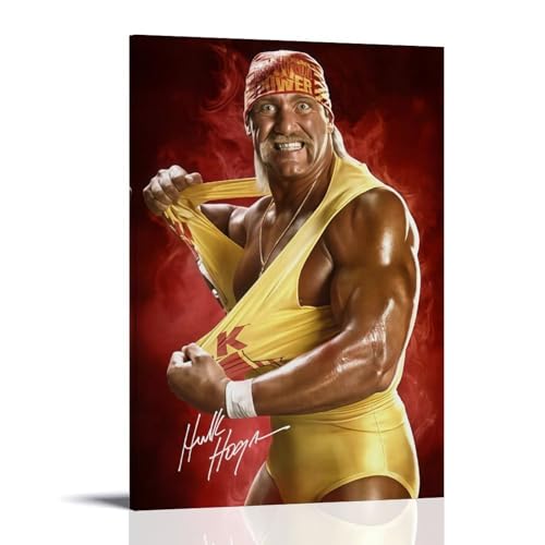 Hulk Hogan Wrestling Star Poster, dekoratives Gemälde, Leinwand, Wandkunst, Wohnzimmer, Schlafzimmer, 40 x 60 cm Hulk Hogan Wrestling Star Poster, dekoratives Gemälde, Leinwand, Wandkunst, Wohnzimmer, Schlafzimmer, 40 x 60 cm von sipfsi