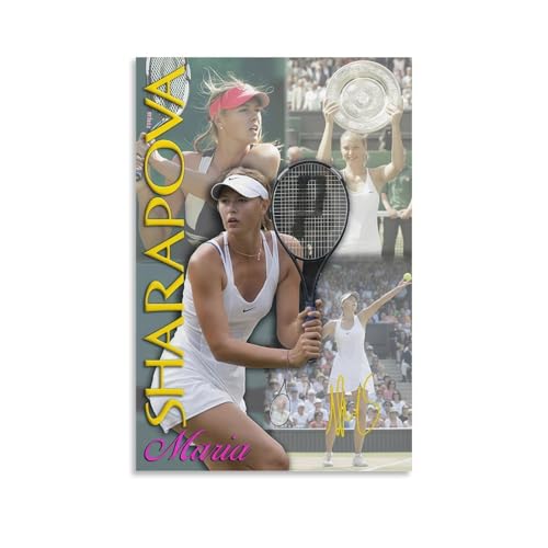 Maria Sharapova Poster mit Tennisstern, Wandkunst, Gemälde, Leinwand, Kunstwerke, Idee, Raum, ästhetisch, 50 x 75 cm Maria Sharapova Poster mit Tennisstern, Wandkunst, Gemälde, Leinwand, Kunstwerke, Idee, Raum, ästhetisch, 50 x 75 cm von sipfsi
