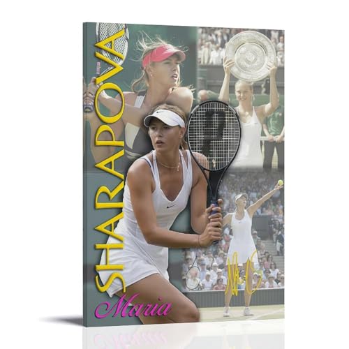 Maria Sharapova Poster mit Tennisstern, coole Kunstwerke, Gemälde, Wandkunst, Leinwanddrucke, hängendes Bild, Heimdekoration, Idee, 40 x 60 cm von sipfsi