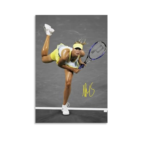Maria Sharapova Tennis-Kunst-Poster, Wandkunst, Rollen, Leinwand, Gemälde, Bild, Wohnzimmer-Dekoration, Zuhause, 40 x 60 cm Maria Sharapova Tennis-Kunst-Poster, Wandkunst, Rollen, Leinwand, Gemälde, Bild, Wohnzimmer-Dekoration, Zuhause, 40 x 60 cm von sipfsi